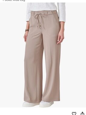 Democracy Neutral Wide-Leg Pull-On Pants - Light Taupe